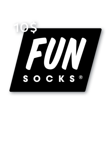 10 Dollar Gift Card - Fun Socks