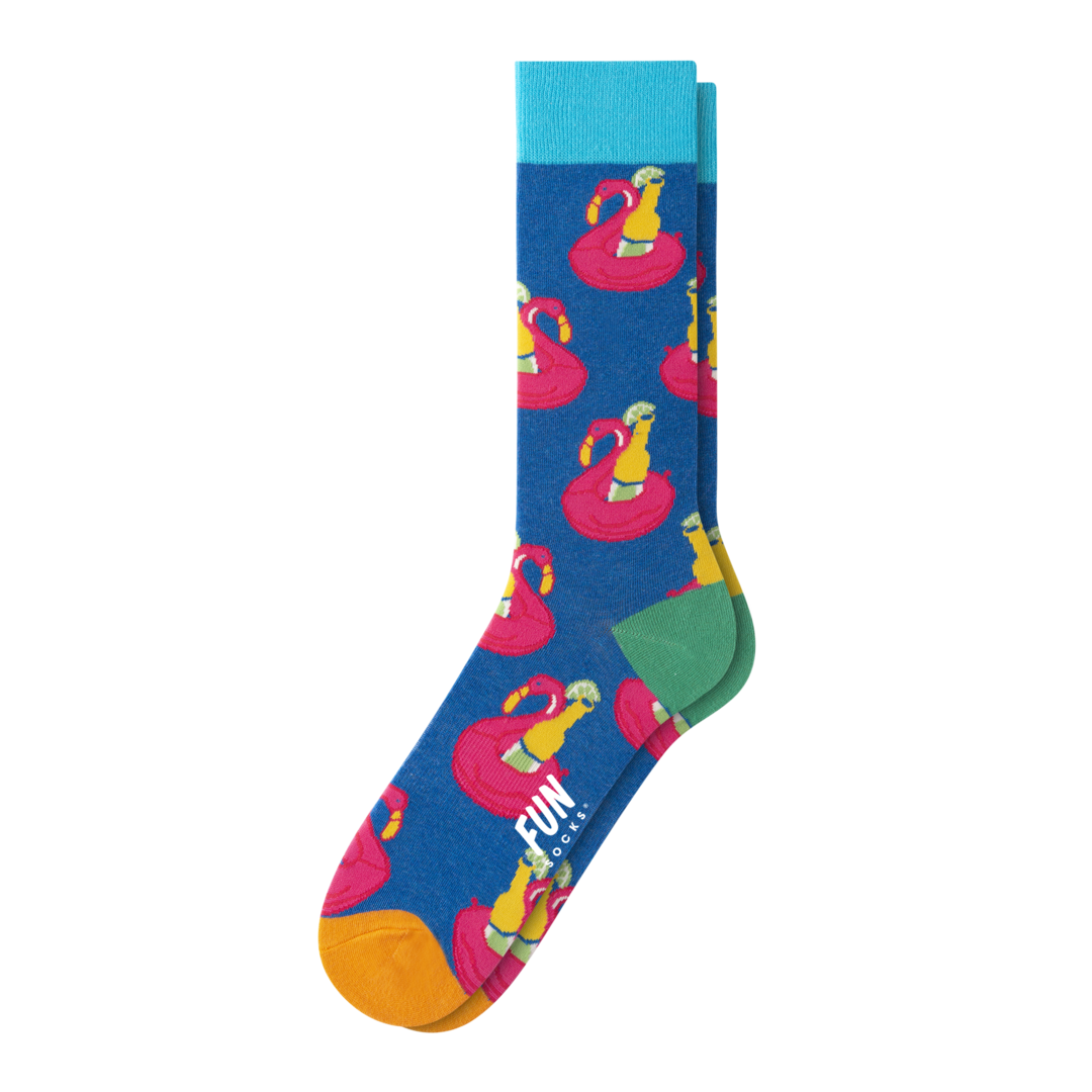 MEN'S FLOATING FLAMINGO SOCKS