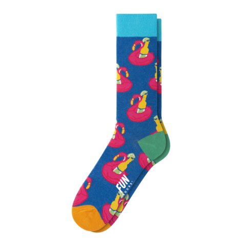 MEN'S FLOATING FLAMINGO SOCKS