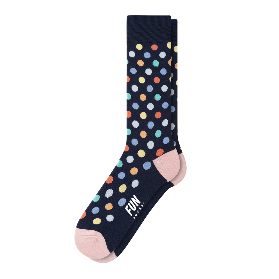 MEN'S A DOT DRESS SOCK