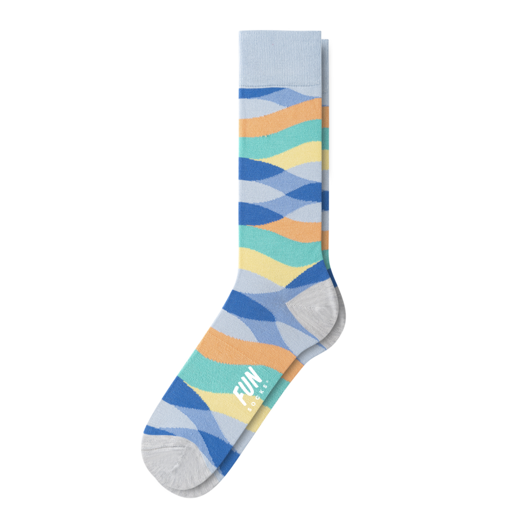 MEN'S WAVE STRIPE DRESS SOCK