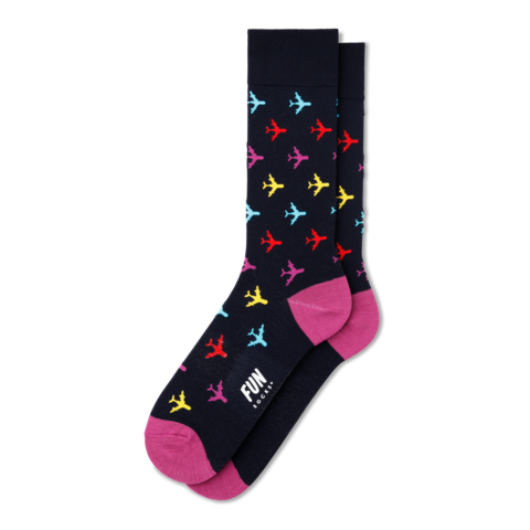 Men's Airplane Dress Socks