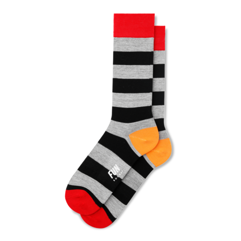 Men's Rugby Stripe Dress Socks