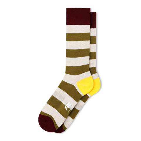 Men's Rugby Stripe Dress Socks